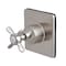 Kingston Brass KS3048BEX Single-Handle Three-Way Diverter Valve with Trim Kit, Brushed Nickel KS3048BEX - alternate 1